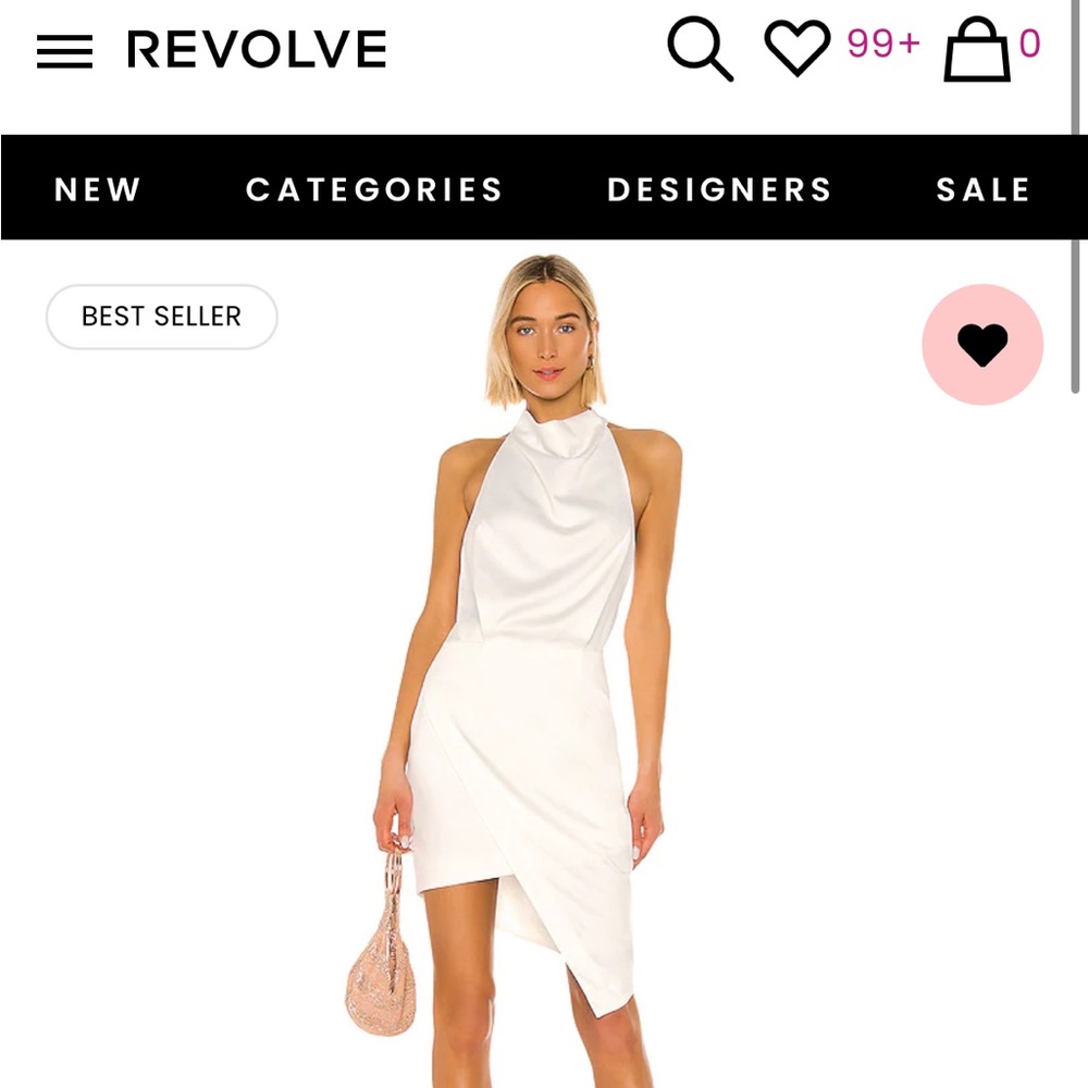 Elliatt Camo Dress in White